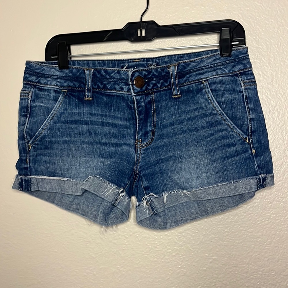 AMERICAN EAGLE Stretch Blue Denim Jean Shorts